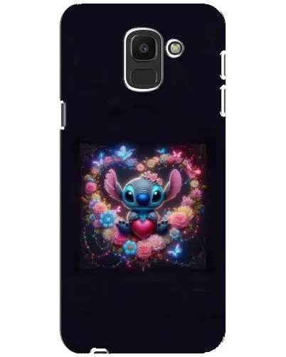 Чохол для Samsung Galaxy J6 2018 (J600F) з картинкою «Stitch у квітах» Чохол для Samsung Galaxy J6 2018 (J600F) з картинкою «Stitch у квітах»