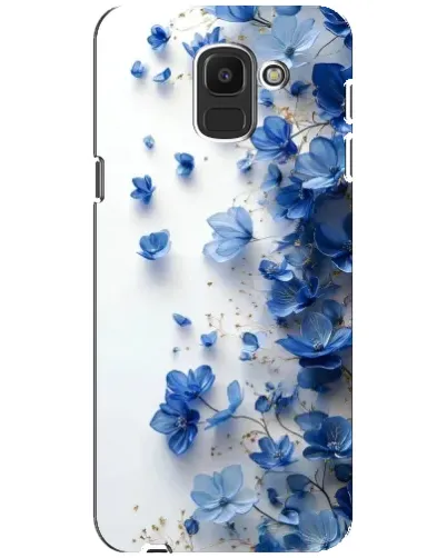 Чохол для Samsung Galaxy J6 2018 (J600F) з картинкою «Блакитний квітковий каскад» Чохол для Samsung Galaxy J6 2018 (J600F) з картинкою «Блакитний квітковий каскад»