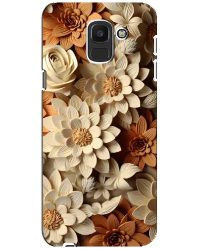 Чохол для Samsung Galaxy J6 2018 (J600F) з картинкою «Бежевий флористичний декор» Чохол для Samsung Galaxy J6 2018 (J600F) з картинкою «Бежевий флористичний декор»