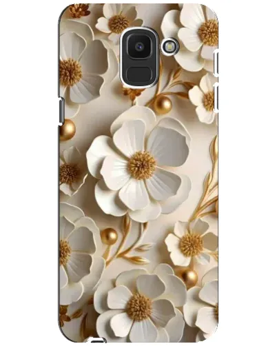 Чохол для Samsung Galaxy J6 2018 (J600F) з картинкою «Білі паперові квіти» Чохол для Samsung Galaxy J6 2018 (J600F) з картинкою «Білі паперові квіти»