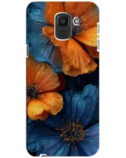 Чохол для Samsung Galaxy J6 2018 (J600F) з картинкою «Яскрава синьо-помаранчева флора» Чохол для Samsung Galaxy J6 2018 (J600F) з картинкою «Яскрава синьо-помаранчева флора»