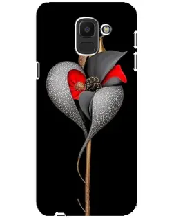 Чохол для Samsung Galaxy J6 2018 (J600F) з картинкою «Срібна фантазійна квітка» Чохол для Samsung Galaxy J6 2018 (J600F) з картинкою «Срібна фантазійна квітка»