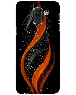 Чохол для Samsung Galaxy J6 2018 (J600F) з картинкою «Вогняна зоряна хвиля»