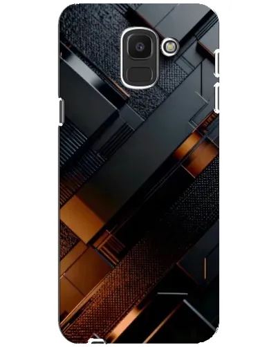 Чохол для Samsung Galaxy J6 2018 (J600F) з картинкою «Чорні геометричні блоки» Чохол для Samsung Galaxy J6 2018 (J600F) з картинкою «Чорні геометричні блоки»