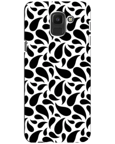 Чохол для Samsung Galaxy J6 2018 (J600F) з картинкою «Контрастні чорні краплі» Чохол для Samsung Galaxy J6 2018 (J600F) з картинкою «Контрастні чорні краплі»