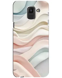 Чохол для Samsung Galaxy J6 2018 (J600F) з картинкою «Пастельні ніжні хвилі»