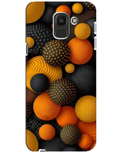 Чохол для Samsung Galaxy J6 2018 (J600F) з картинкою «Об'ємні помаранчеві сфери» Чохол для Samsung Galaxy J6 2018 (J600F) з картинкою «Об'ємні помаранчеві сфери»