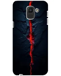 Чохол для Samsung Galaxy J6 2018 (J600F) з картинкою «Червона лавова тріщина»