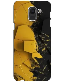 Чохол для Samsung Galaxy J6 2018 (J600F) з картинкою «Золоті уламки геометрії»