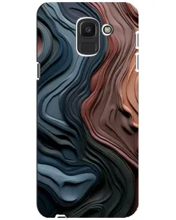 Чохол для Samsung Galaxy J6 2018 (J600F) з картинкою «Кольорові хвилі каньйону»