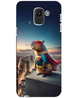Чехол для Samsung Galaxy J6 2018 (J600F) с картинкой «Капи-мен супергерой» Чехол для Samsung Galaxy J6 2018 (J600F) с картинкой «Капи-мен супергерой»