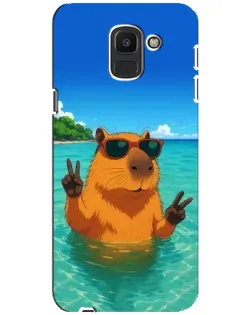Чехол для Samsung Galaxy J6 2018 (J600F) с картинкой «Морская капибара» Чехол для Samsung Galaxy J6 2018 (J600F) с картинкой «Морская капибара»