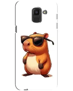 Чехол для Samsung Galaxy J6 2018 (J600F) с картинкой «Капибара в очках» Чехол для Samsung Galaxy J6 2018 (J600F) с картинкой «Капибара в очках»