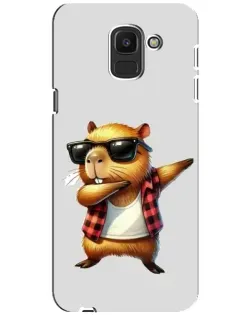 Чехол для Samsung Galaxy J6 2018 (J600F) с картинкой «Капибара рэпер даб» Чехол для Samsung Galaxy J6 2018 (J600F) с картинкой «Капибара рэпер даб»