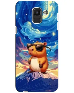Чехол для Samsung Galaxy J6 2018 (J600F) с картинкой «Капибара Ван Гога» Чехол для Samsung Galaxy J6 2018 (J600F) с картинкой «Капибара Ван Гога»