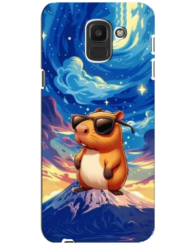 Чехол для Samsung Galaxy J6 2018 (J600F) с картинкой «Капибара Ван Гога»