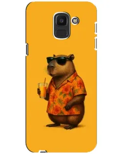 Чехол для Samsung Galaxy J6 2018 (J600F) с картинкой «Капибара на отдыхе» Чехол для Samsung Galaxy J6 2018 (J600F) с картинкой «Капибара на отдыхе»