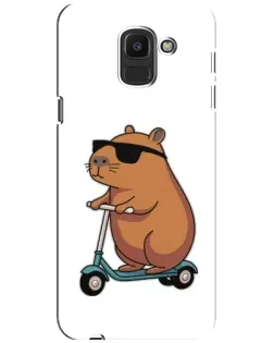 Чехол для Samsung Galaxy J6 2018 (J600F) с картинкой «Капибара на самокате» Чехол для Samsung Galaxy J6 2018 (J600F) с картинкой «Капибара на самокате»