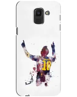 Чехол для Samsung Galaxy J6 2018 (J600F) с картинкой «Messi Barca»