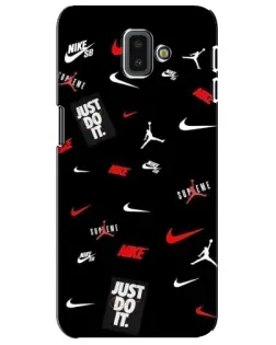 Чехол для Samsung Galaxy J6 Plus 2018 (J610) с картинкой «Nike Mix Pattern» Чехол для Samsung Galaxy J6 Plus 2018 (J610) с картинкой «Nike Mix Pattern»