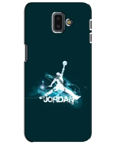 Чехол для Samsung Galaxy J6 Plus 2018 (J610) с картинкой «Jordan Blue Fire» Чехол для Samsung Galaxy J6 Plus 2018 (J610) с картинкой «Jordan Blue Fire»