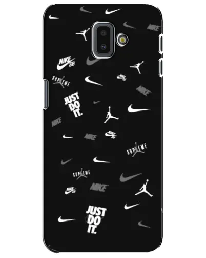 Чехол для Samsung Galaxy J6 Plus 2018 (J610) с картинкой «Nike Black Pattern» Чехол для Samsung Galaxy J6 Plus 2018 (J610) с картинкой «Nike Black Pattern»