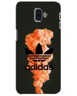 Чехол для Samsung Galaxy J6 Plus 2018 (J610) с картинкой «Оранжевый дым Adidas»