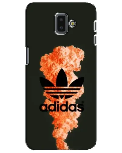 Чехол для Samsung Galaxy J6 Plus 2018 (J610) с картинкой «Оранжевый дым Adidas»