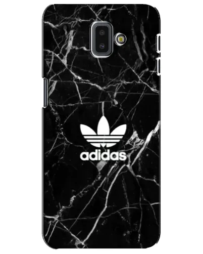 Чехол для Samsung Galaxy J6 Plus 2018 (J610) с картинкой «Белый мрамор Adidas»