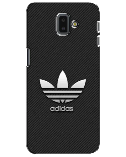 Чехол для Samsung Galaxy J6 Plus 2018 (J610) с картинкой «Adidas Карбоновая текстура»