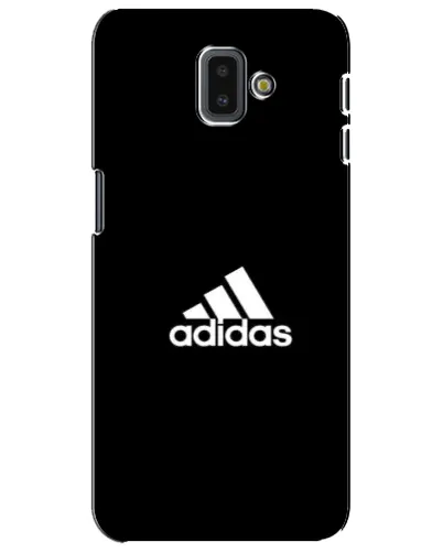Чехол для Samsung Galaxy J6 Plus 2018 (J610) с картинкой «Черная классика Adidas»