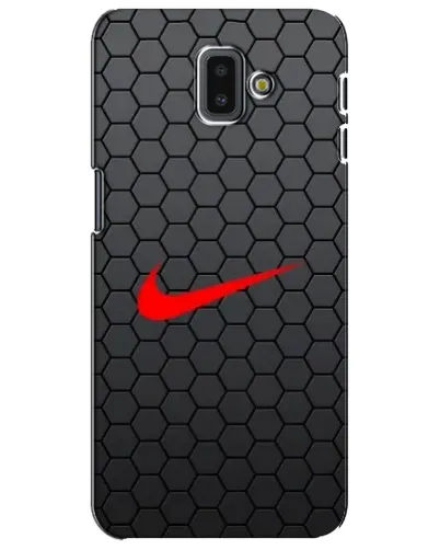 Чехол для Samsung Galaxy J6 Plus 2018 (J610) с картинкой «Nike — карбоновая сетка»