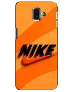 Чехол для Samsung Galaxy J6 Plus 2018 (J610) с картинкой «Оранжевый драйв Nike» Чехол для Samsung Galaxy J6 Plus 2018 (J610) с картинкой «Оранжевый драйв Nike»