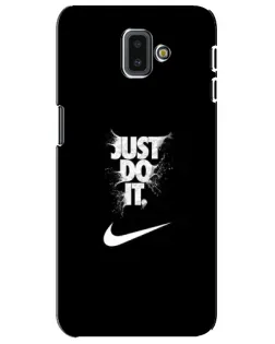 Чехол для Samsung Galaxy J6 Plus 2018 (J610) с картинкой «Текстовый принт Nike»