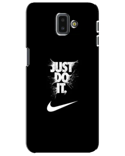 Чехол для Samsung Galaxy J6 Plus 2018 (J610) с картинкой «Текстовый принт Nike»