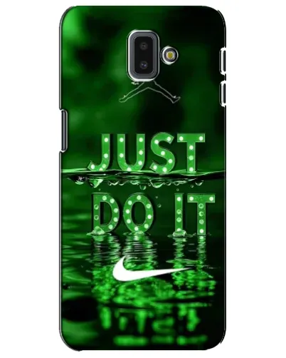 Чехол для Samsung Galaxy J6 Plus 2018 (J610) с картинкой «Зеленый неоновый Nike»