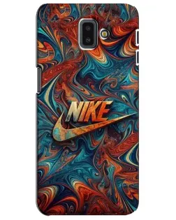 Чехол для Samsung Galaxy J6 Plus 2018 (J610) с картинкой «Nike в абстракции»