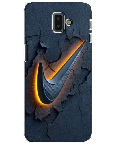 Чехол для Samsung Galaxy J6 Plus 2018 (J610) с картинкой «Объемный логотип Найк»