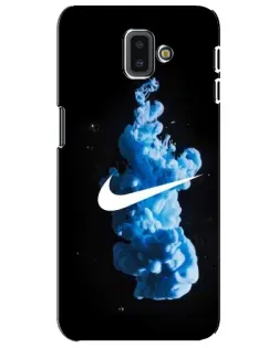 Чехол для Samsung Galaxy J6 Plus 2018 (J610) с картинкой «Nike и синий дым»