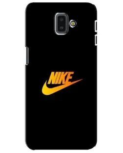 Чехол для Samsung Galaxy J6 Plus 2018 (J610) с картинкой «Золотой логотип Nike»