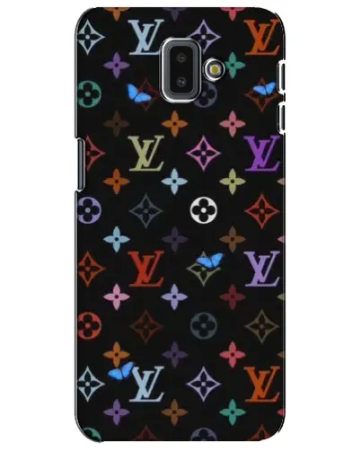 Чехол для Samsung Galaxy J6 Plus 2018 (J610) с картинкой «Цветная монограмма LV» Чехол для Samsung Galaxy J6 Plus 2018 (J610) с картинкой «Цветная монограмма LV»