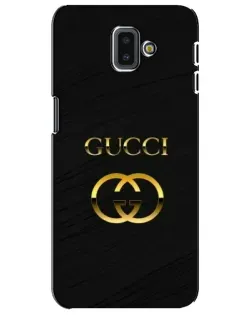 Чехол для Samsung Galaxy J6 Plus 2018 (J610) с картинкой «Золотой логотип Gucci»