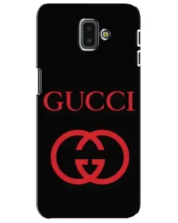 Чехол для Samsung Galaxy J6 Plus 2018 (J610) с картинкой «Gucci — красный логотип»