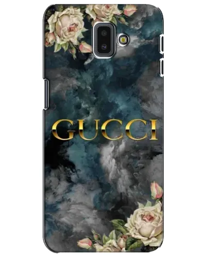 Чехол для Samsung Galaxy J6 Plus 2018 (J610) с картинкой «Абстрактные цветы Gucci»