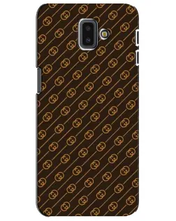 Чехол для Samsung Galaxy J6 Plus 2018 (J610) с картинкой «Gucci — золотые диагонали»