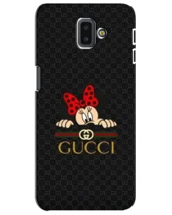 Чехол для Samsung Galaxy J6 Plus 2018 (J610) с картинкой «Минни Маус Gucci — черный»