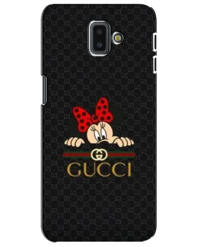 Чехол для Samsung Galaxy J6 Plus 2018 (J610) с картинкой «Минни Маус Gucci — черный»