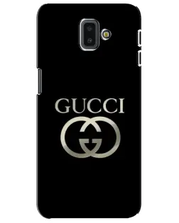 Чехол для Samsung Galaxy J6 Plus 2018 (J610) с картинкой «Gucci — золото на черном»