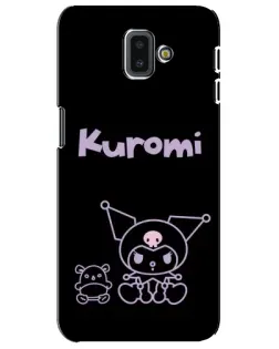 Чохол для Samsung Galaxy J6 Plus 2018 (J610) з картинкою «Kuromi — чорний мінімалізм»