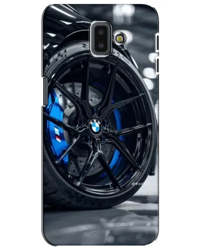 Чехол для Samsung Galaxy J6 Plus 2018 (J610) с картинкой «Колесо BMW вблизи»